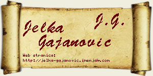 Jelka Gajanović vizit kartica